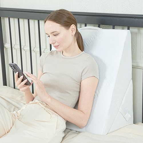 Touchutopia Bed Wedge Pillow, Adjustable &12 Inch Foldable Bed - Main Image