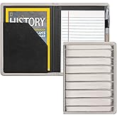 Gorbado Padfolio/Portfolio Binder, Mini Padfolio Portfolio Binder 5 x 8 Legal Writing Pad, A5 Document Organizer Folder for Men Women,Gold