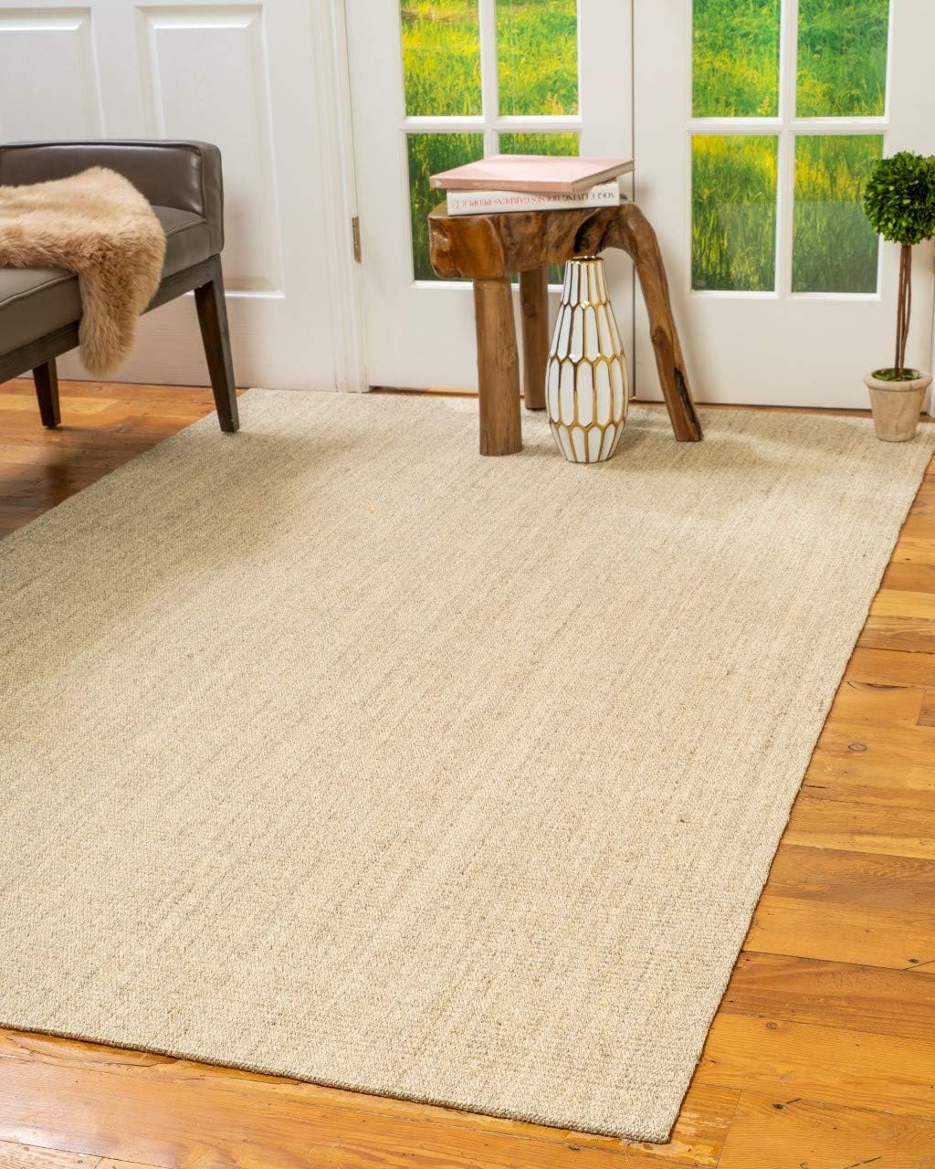Natural Area Rugs Natural Fiber Stanford Beige Sisal Rug, 8