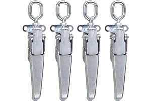 Buyers Products WJ2254 Heavy Duty Adjustable Draw Latch - Zinc Plated, 4 Pack