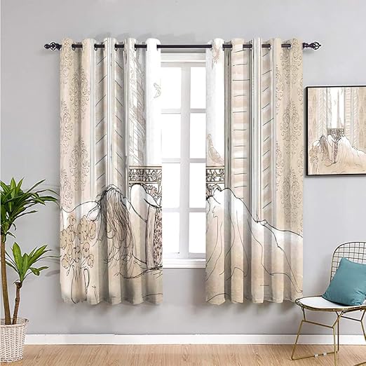 Amazon.com: Paris Soundproof Curtains for Bedroom, Curtains 63 inch