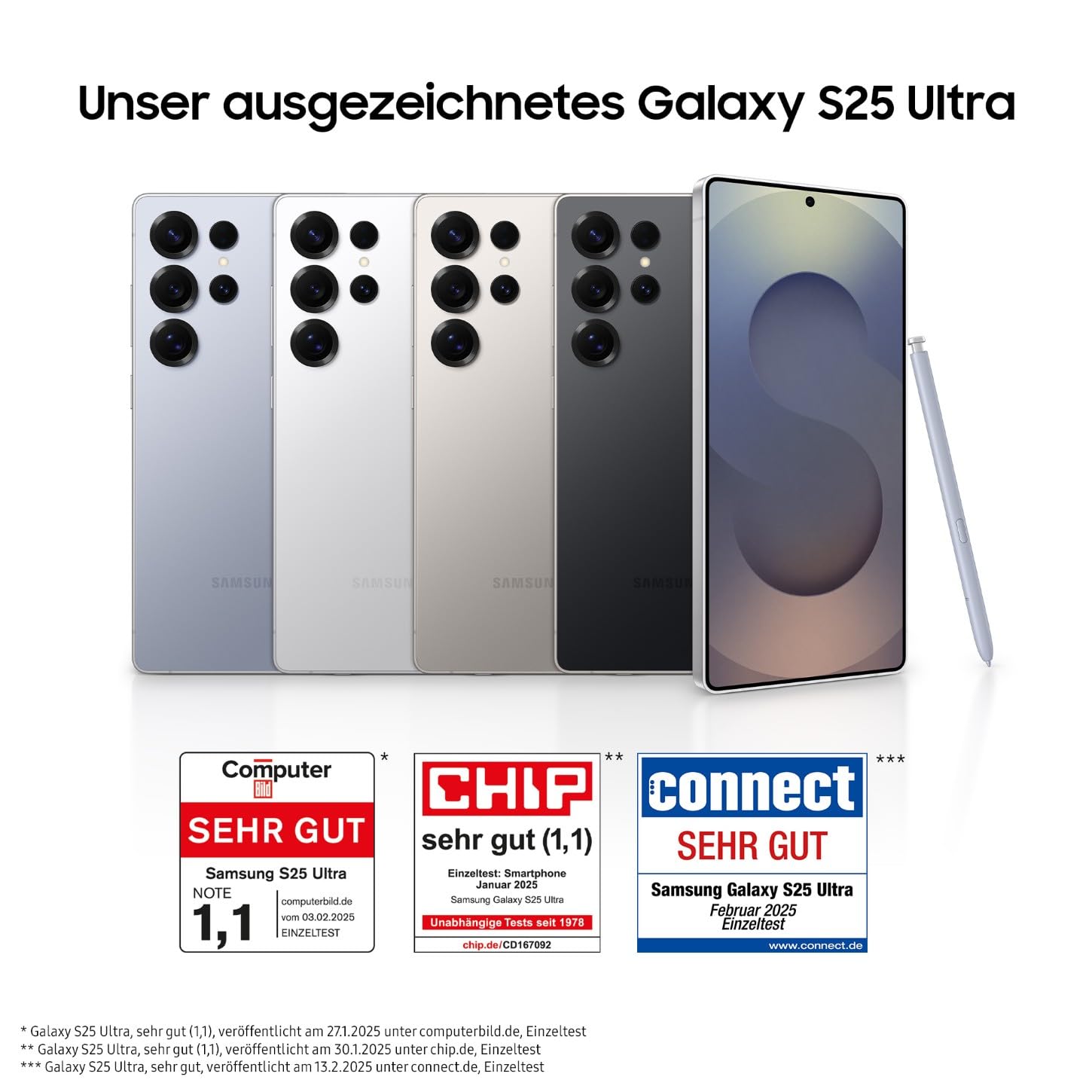 Samsung Galaxy S25 Ultra AI Smartphone mit Galaxy AI, Ohne Vertrag, Handy mit Android, 12 GB RAM, 256 GB Speicher, 200-MP-Kamera, Titanium Black, 3 Jahre Herstellergarantie [Exklusiv auf Amazon] 3