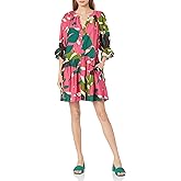 Velvet by Graham & Spencer Women's Tracy Printed Silk Cotton Voile Dress
