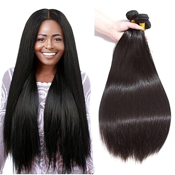 Amazon Com Lumei 8a Brazilian Hair 3 Bundles Straight 8 10 12