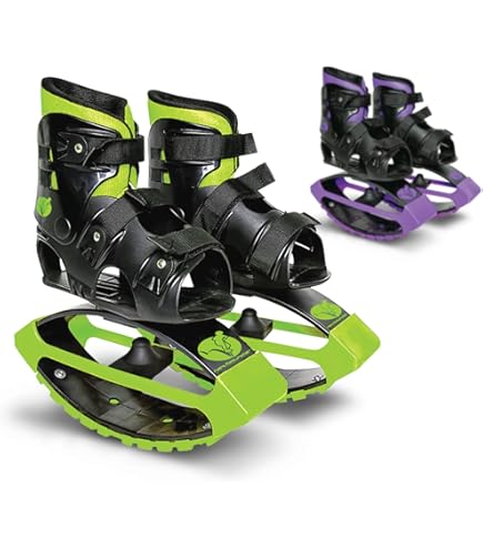 Amazon.com: Kangaroo Jump Shoes,Blue and Black Patchwork Bouncing