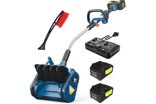 Enhulk Electric Snow Shovel, 40V | 13-Inch | Cordless Snow Blower, Battery Powered Snow Blower with Directional Plate & Adjus