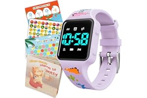 VTAIGE Toddler Potty Training Set – Potty Training Watch with Musical/Vibration Countdown Alerts, Fun Board Book, Progress Chart & Reward Stickers – Interactive Potty Training Kit for Kids Ages 2-6