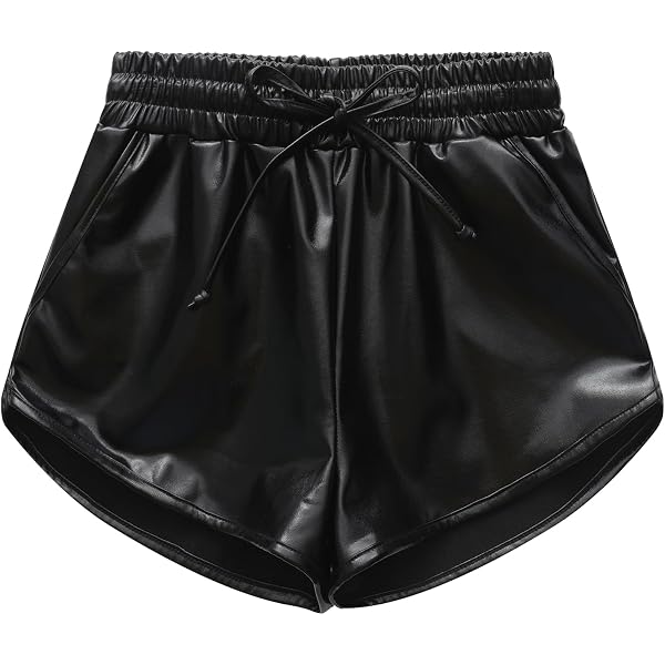 Short Métallique Argenté Pour Femme – Taille Moyenne Avec Cordon De Serrage – Pour Fête, Carnaval, Soirée – Tissu Scintillant - 4
