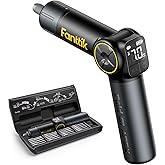 Fanttik S1 APEX Electric Screwdriver, Pivot Handle Screwdriver, Max 7N.m High Torque, 2 Speed Options, 1/4''Hex, Screen Interaction, Tech Tool for DIY Enthusiasts-Deluxe Edition