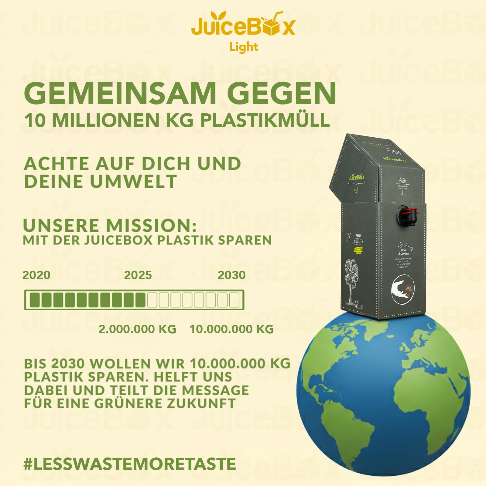 JuiceBox Sirup Light - 2 Liter ergeben 52 Liter antrinkfertiges Getränk, langanhaltend, pflanzenbasiert, köstlich & kalorienbewusst (Very Cherry) 6