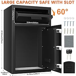 5.8 cu ft Large Fireproof Drop Safe Box for