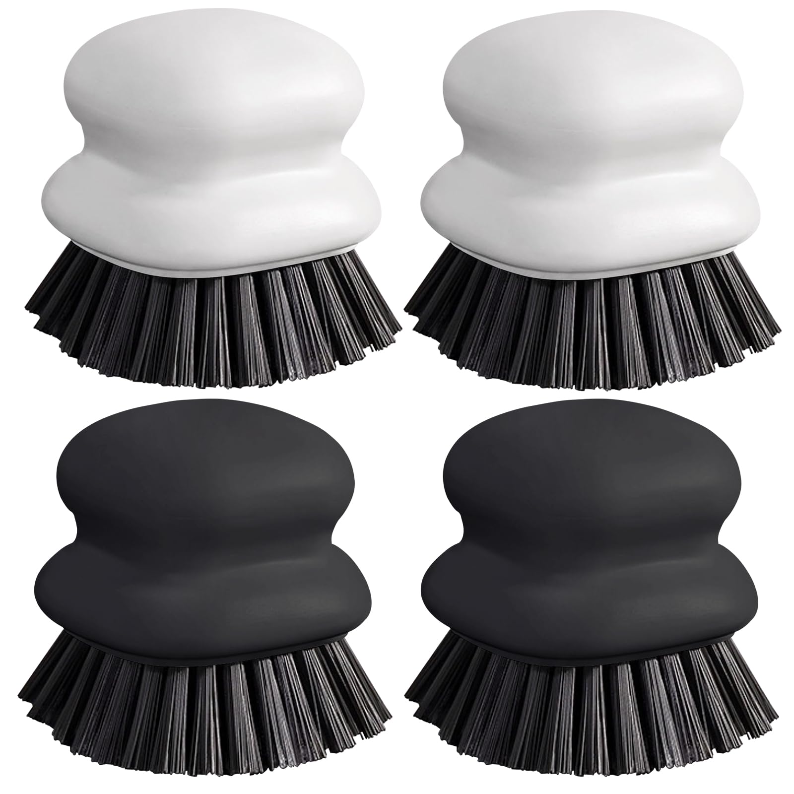 Photo 1 of ***3 PACK ONLY***MISSING ONE*** Brush with Handle, Kitchen Scrub Brushes for Cleaning, Dish Scrubber with Nylon bristles for Sink, Pots, Pans