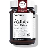 Amalth Aguaje Curves Capsule for Women 1000 mg- Extra Strength from Peru Natural Supplements- 120 Capsules Non- GMO Premium Quality Pills