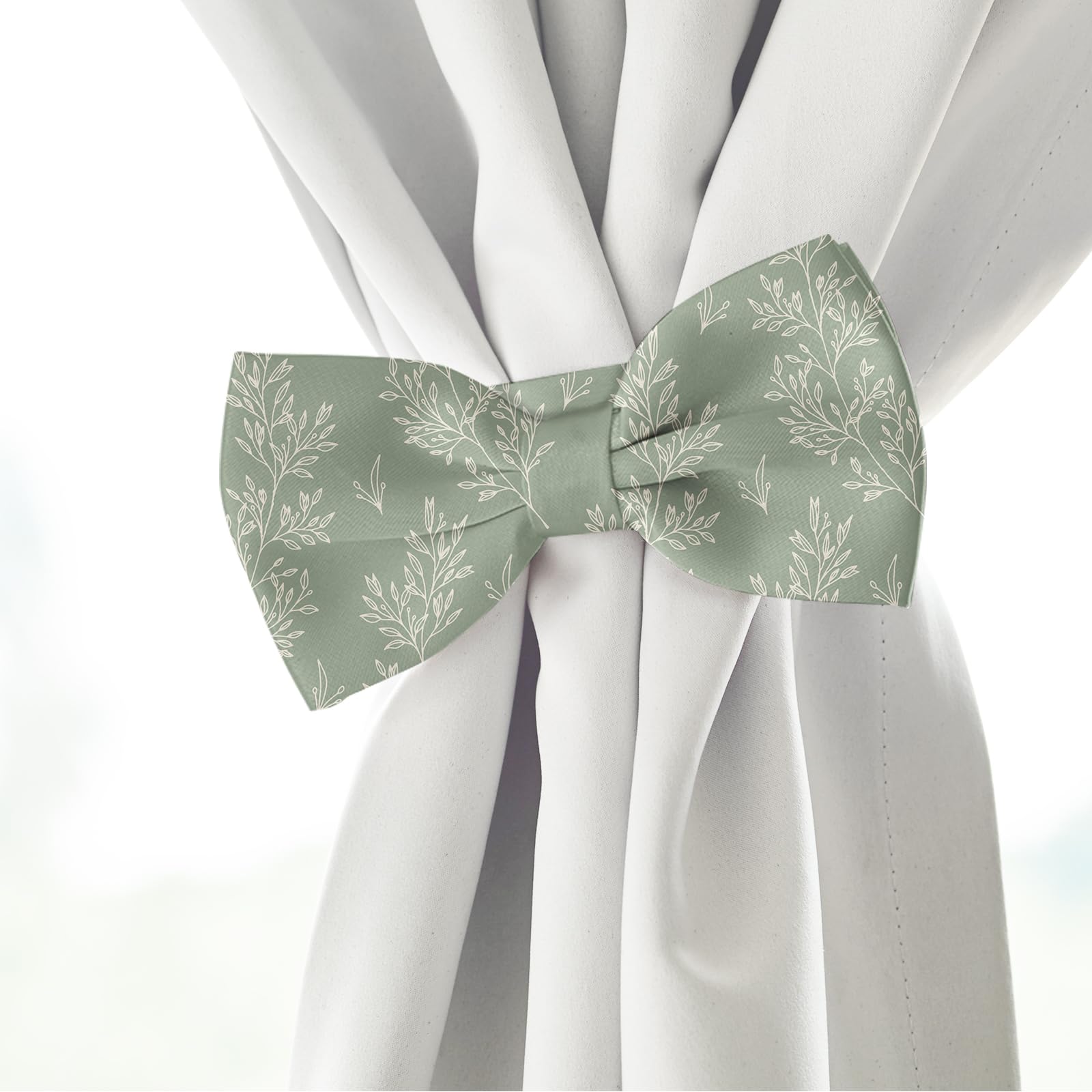 32Pcs Sage Green Floral Cotton Fabric Bundles 10 x 10 Inch Greenery Fabric Squares Eucalyptus Leaves Sewing Fabrics for DIY Craft Party Decor