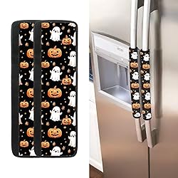 ASQVTIFE Halloween Refrigerator Handle Covers Set