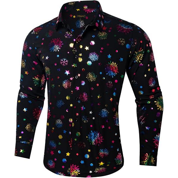 Night Club Button Up Barry.Wang Men's Dress Shirt Paisley Silk Long  Trinidad And Tobago Men's Nightclub Shirt