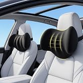 Prowizm 2-Pack Car Neck Pillow: Ergonomic Neck Support for Long Drives | 100% Memory Foam Car Headrest Pillow, Travel Car Pillow for Neck Pain Relief, Universal Fit for Sedans, SUVs, Trucks (Black)