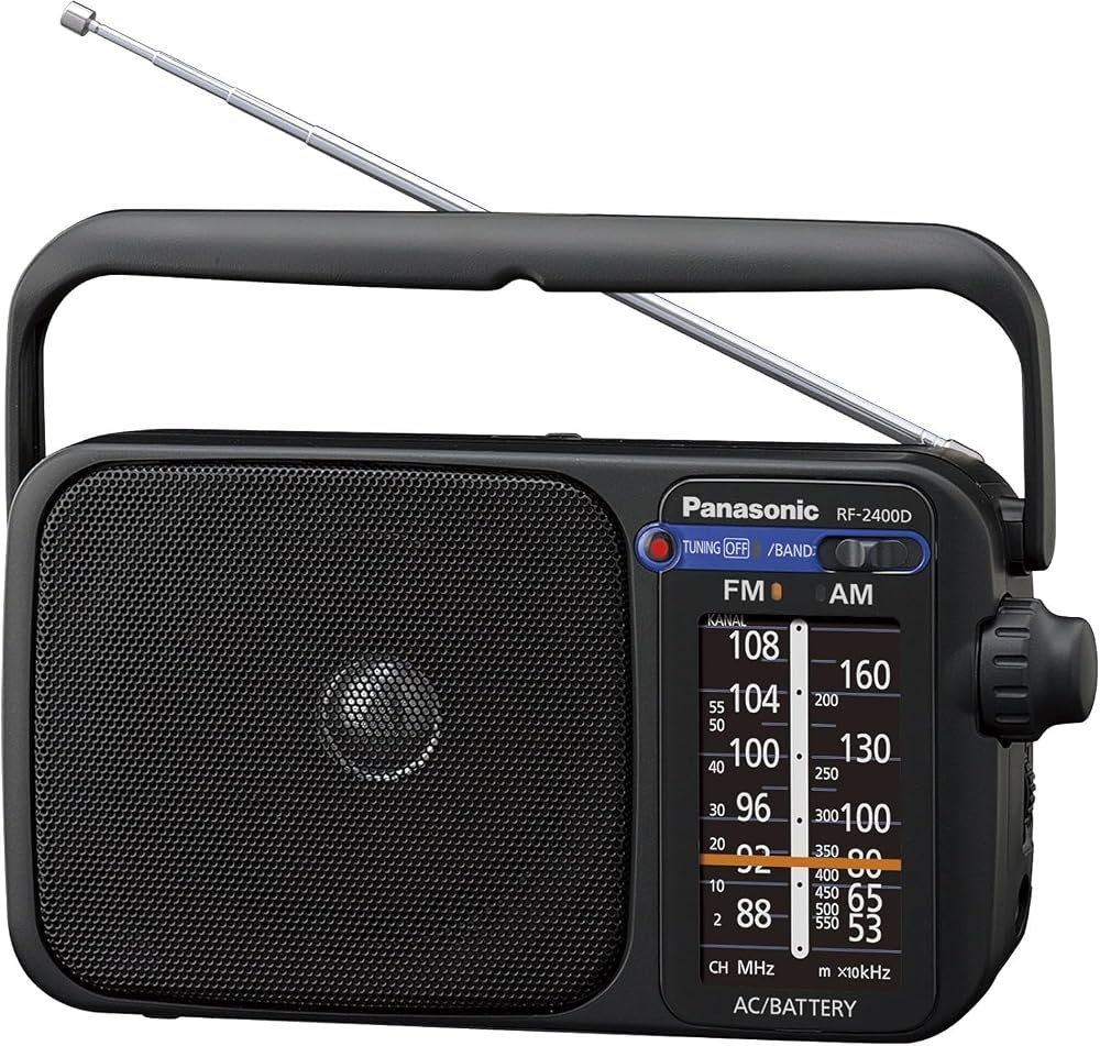 Panasonic RF-2400DEB-K Portable FM/AM Radio with Digital Tuner