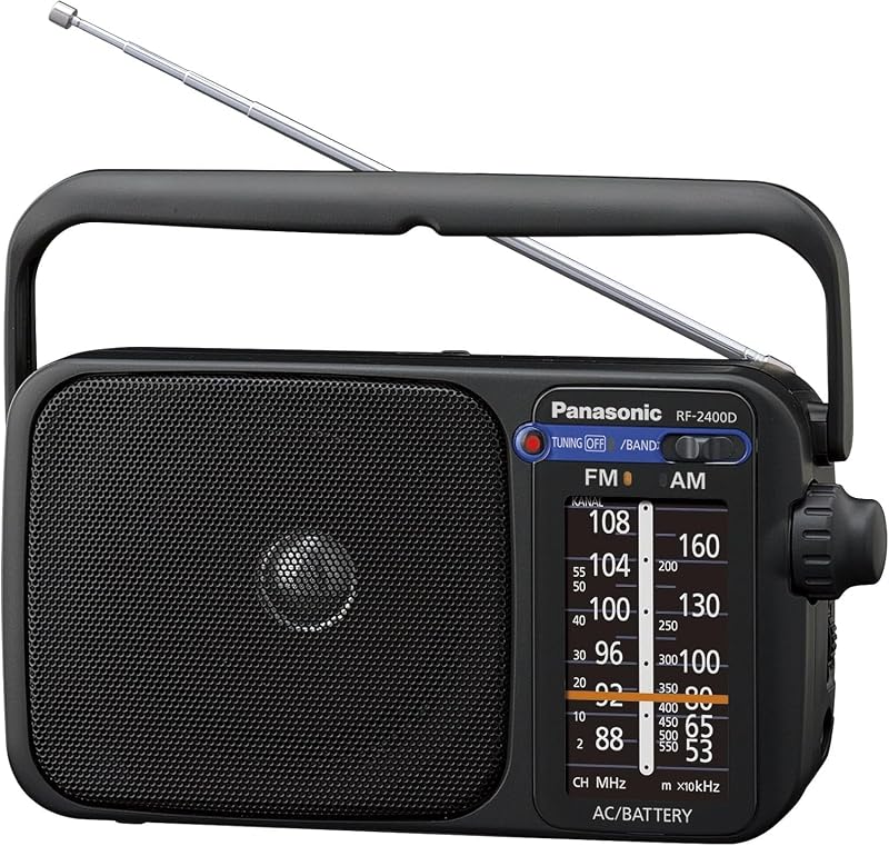 Panasonic RF-2400DEB-K Portable FM/AM Radio with Digital Tuner