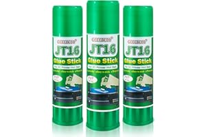 TEQStone 3D Printer Glue Stick 3 Pack, Perfect First Layer Adhesion, Prevents Warping on Heat Bed, Easy Release for ABS PLA PETG Filaments and Various Build Plate, 36g/1.27oz