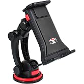 Tuff Tech Super Stick Car Phone Mount for Windshield or Dashboard | Suction Cup Holder for iPhone and Android, 360-Degree Rotation, Fits Most Phones with Cases, 1.5" to 3.75" Width