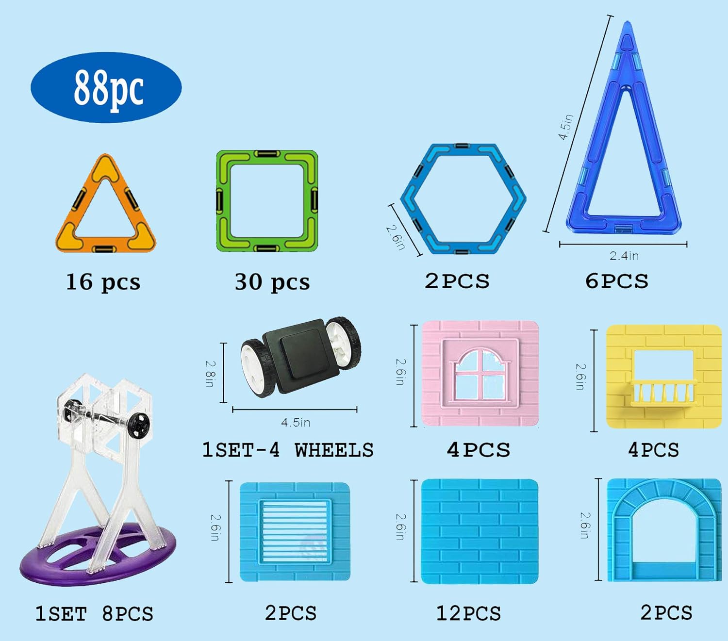 dream builder toy magnetic tiles