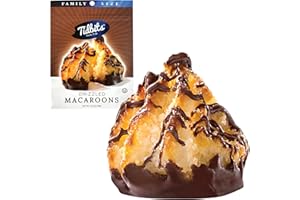 Tidbits Snacks To Go Chocolate Drizzle Macaroons – 5.25 oz. Family Size, Gourmet Gluten-Free Snack Treats, Delicious Vegan Dairy-Free Cookies