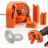 Drill Bit Sharpener, Drill-Powered Sharpening Tool for 5/64"&ndash;5/8" HSS, Cobalt &amp; Carbide Bits, Portable Grinder for Knives, Chisels &amp; Twist Bits