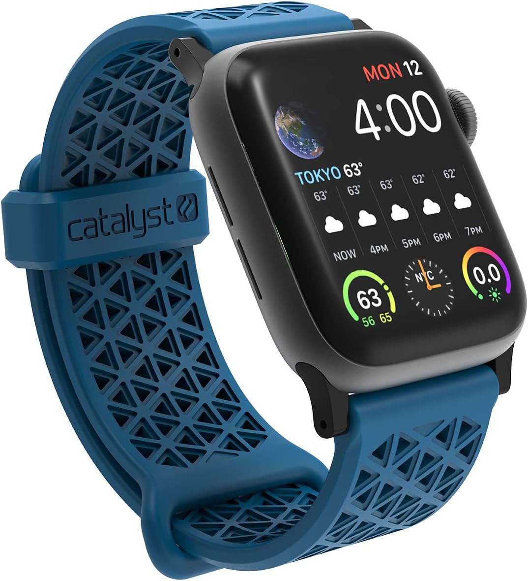 CatalystCatalyst Sport Band for Apple Watch 38mm 40mm, Hypoallergenic, Breathable Wristband, Soft Silicone Replacement Bands, Sport Band for iWatch Series 1,2,3,4,5 Blueridge/Sunset