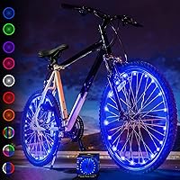 Activ Life 2-Tire Pack LED Bike Wheel Lights with Batteries Included! Get 100% Brighter and Visible from All Angles for…