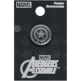 Marvel Captain America Shield Lapel Pin,Silver,1"