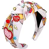 PHALIN Teacher Headband for Women Cute Pencil Book FRI-YAY Knotted Headband Embellished Crystal Pearl Headbands Back to School Accessories Teacher Application Gifts Party Favor Gifts