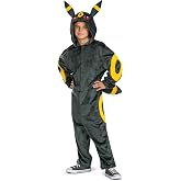 Disguise Boys' Deluxe Kid's Pokemon Umbreon Hooded Costume With Ears &amp; Tail | Boys &amp; Girls Cosplay Outfit