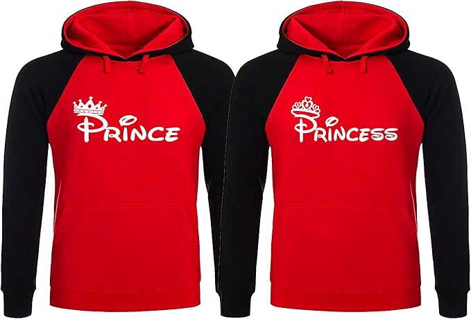 king queen prince princess hoodie