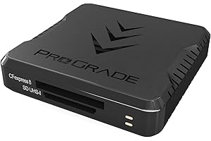 CFexpress Type B and SD UHS-II Dual-Slot Memory Card Reader by ProGrade Digital | USB 3.2 Gen 2 for Professional Filmmakers, 