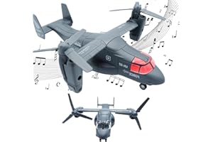 OTONOPI Military Helicopter Toy Marines Force Plane Model Alloy Plane Transport Army Aircraft Fighter Jet Die-Cast Metal Pull Back Airplanes with Lights and Sounds for Kids or Collection