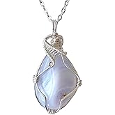 Women's and Men's Birthstone Crystal Necklace Silver Plated-24 Inch Chain