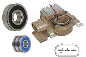 MANIAC EM Alternator Rebuild Kit Compatible for Subaru 2001-2005 Outback 3.0L with Mitsubishi 100 Amp Alternator