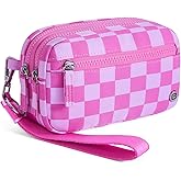 POIUGOYA Small Nylon Crossbody Bags for Women,RFID Wristlet Purse Built in Wallet, 4 Zipper Crossbody Wallet Phone Organizer