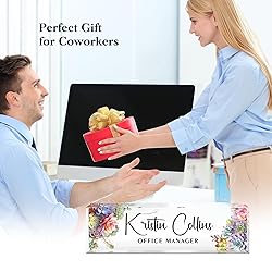Custom Name Plate for Desk, Acrylic Office Decor
