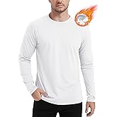 MAGCOMSEN Men's Thermal Shirt Fleece Lined Long Sleeve Athletic Base Layer Workout Top