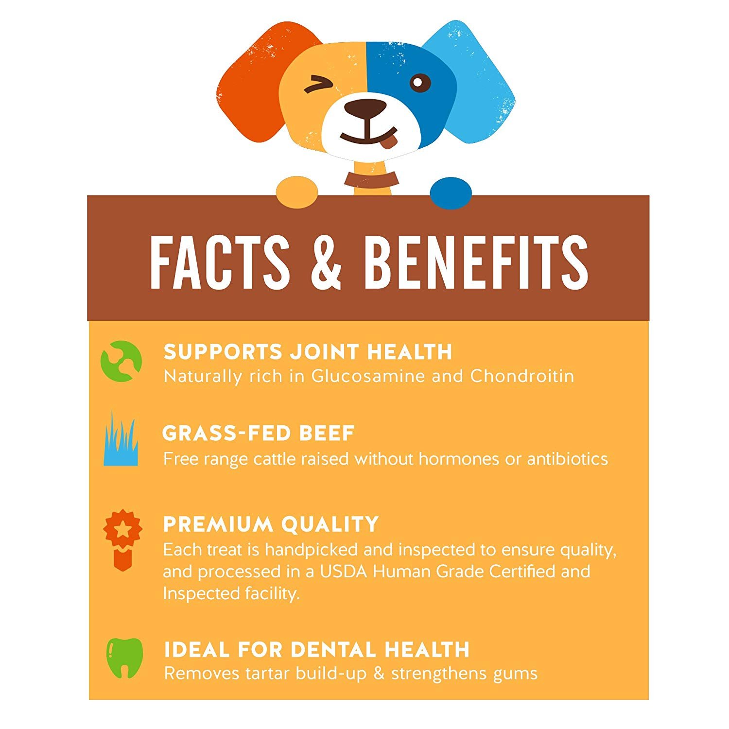 Jack&Pup 12” Joint Health Beef Jerky Dog Treat Chews (12 Pack) – Gourmet, Fresh and Savory Beef Gullet Jerky - Naturally Rich in Glucosamine and Chondroitin - Promotes Healthy Joints and Tissue Growth