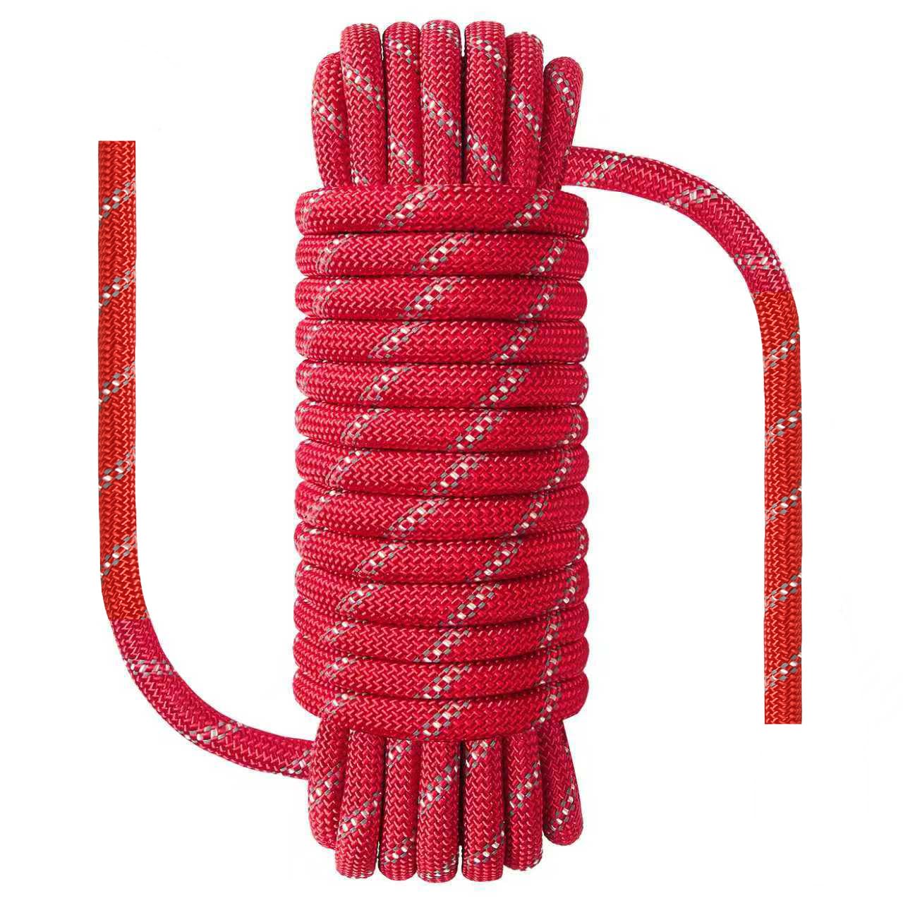 NorthPada 10 mm x 30 Meters Outdoor Marine Floating Rope for Boating, Fishing, Rafting, Camping, Hiking, Hunting, Anchor, Mooring, Dock Lines, Kayak, Canoe, Rescuing Reflective Red