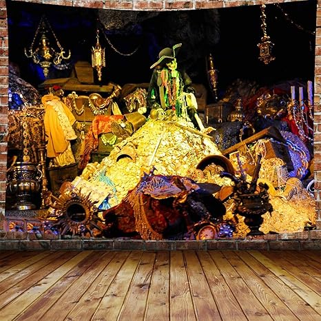 Amazon Co Jp Jocar 海賊タペストリーの頭蓋骨海賊はビールのジョッキを保持している船員海賊船の壁掛け居間の寝室の寮の家の装飾の芸術のタペストリー 150cm X 100cm ホーム キッチン