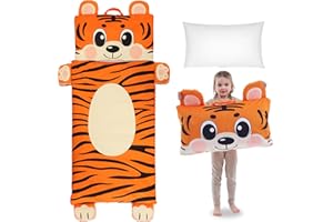 Wizland Sleeping Bag for Kid-Thick Cut Flannel School Mat for Boys and Girls Kindergarten Portable Nap Mats Super Soft, Warm,