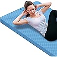 nuveti Large Exercise Mat - 15mm/20mm/30mm Thick Yoga Mat | Workout Mat for Fitness, Yoga, Pilates, Stretching & Floor Exercises for Women & Men with Free Carrying Bag
