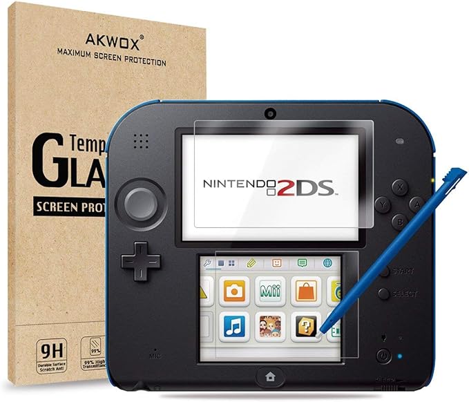 Akwox 2 Sets 9h Tempered Glass Top Lcd Screen Protector Hd Clear Crystal Buttom Lcd Screen Protective Filter For Nintendo 2ds Amazon Co Uk Electronics