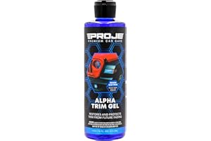 PROJE' Alpha Trim Gel - Plastic Restorer - Easy To Use Trim Coat for Cars - Restores Original Appearance - Long Lasting Shine - Auto Detailing Supplies - 16 Fl Oz Premium Car Care