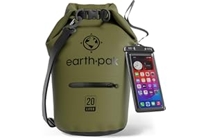 Earth Pak Waterproof Dry Bag with Zippered Pocket - Waterproof Dry Bag Backpack Keeps Gear Dry