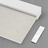 Bringnox Motorized Blinds with Remote, 100% Blackout, Voice Controlled | Compatible with Apple Home, Alexa, and Google. Whisper quiet motorized shades designed for bedrooms and living rooms.